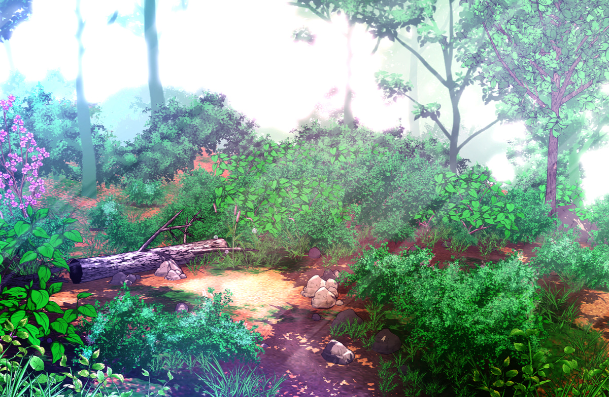 Natural object type c forked road uphill